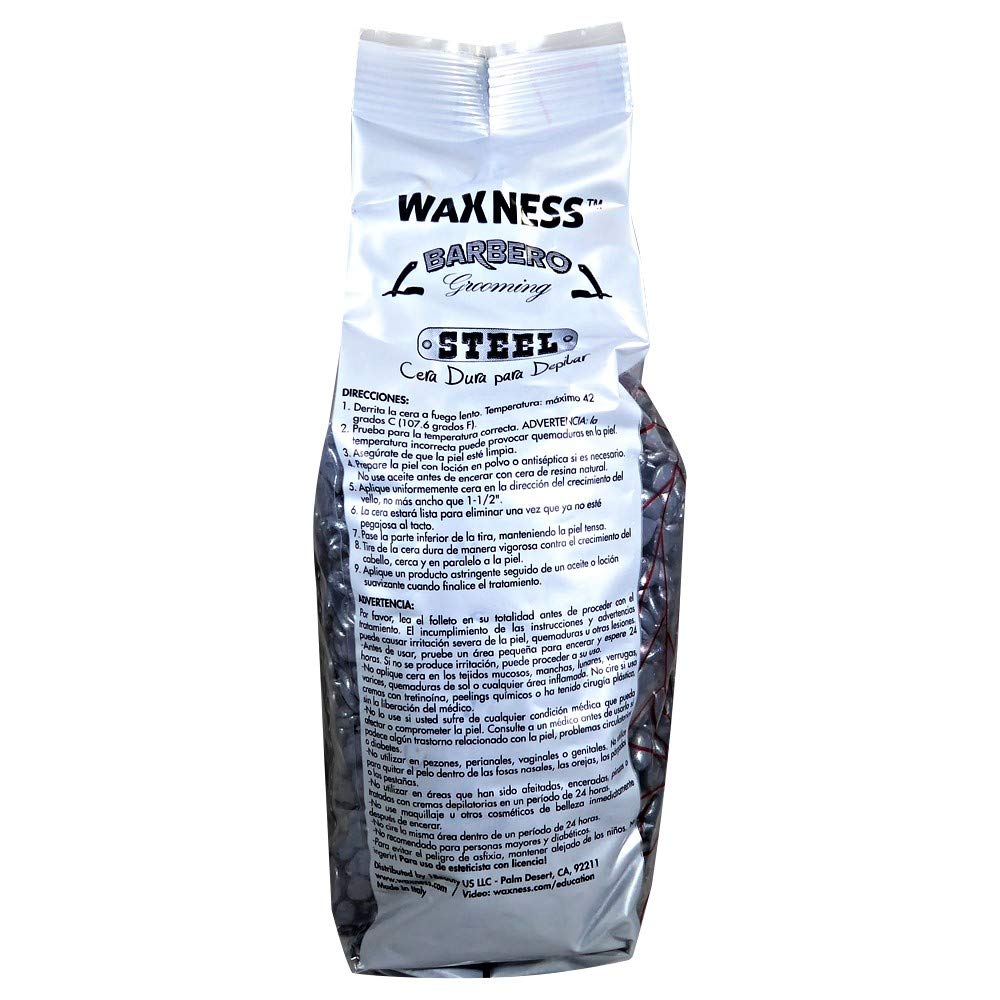 Waxness Barbero Steel hard wax beads in a barber toolkit for reliable results