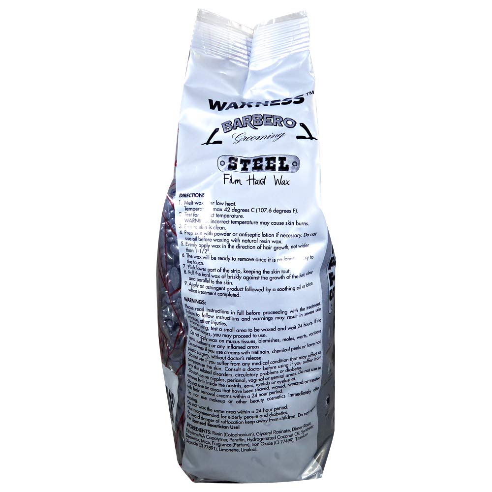 Waxness Barbero Steel hard wax beads showing temperature control close-up