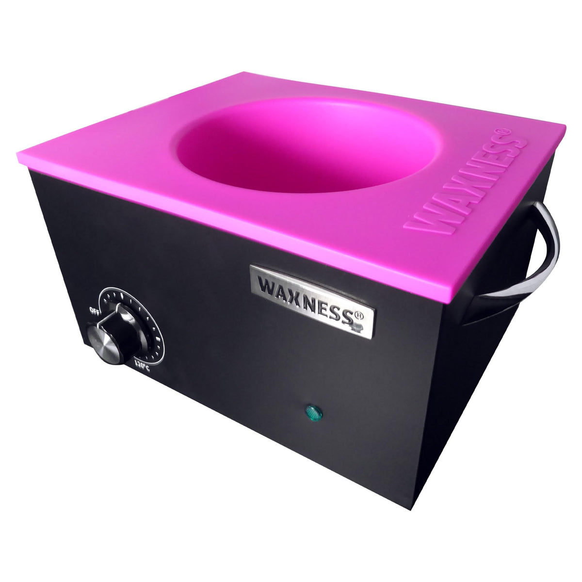 Waxness flat-base silicone bowl ensures even heat during wax melts.