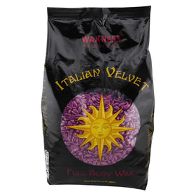 Waxness Italian Velvet hard wax beads in a 4.4 lb professional pack.