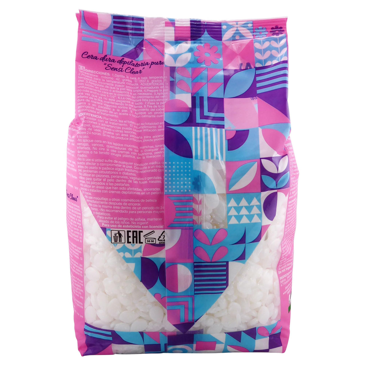 Waxness Sensi Clear Pure beads in Italy-made packaging signaling professional quality.