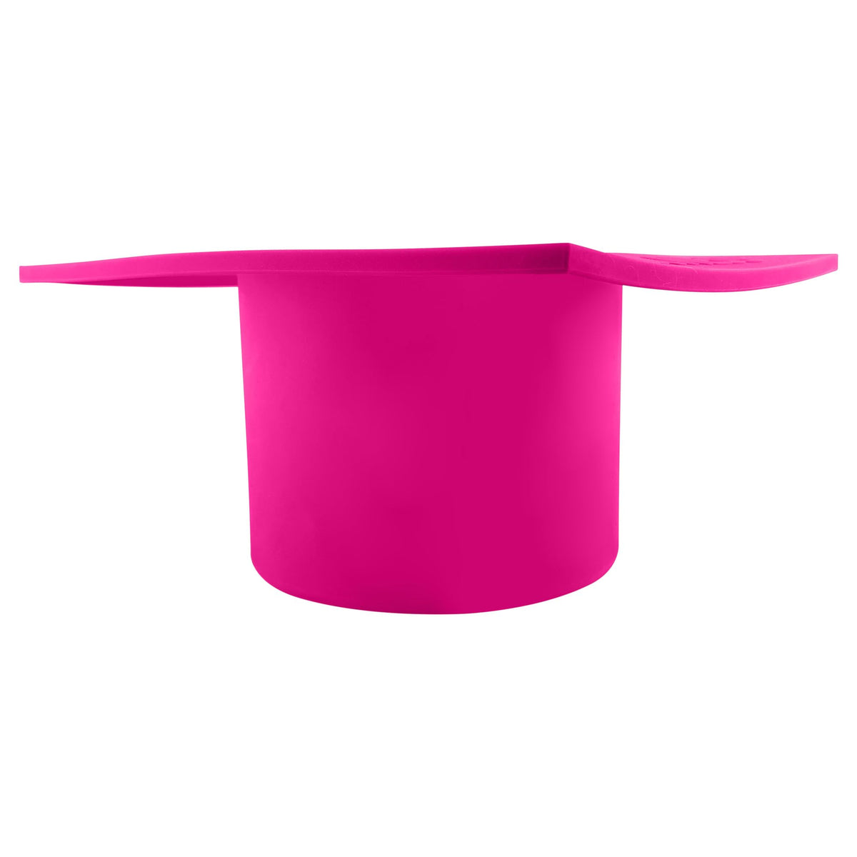 Waxness pink insert side view with handles, safe removal from warmer.