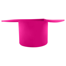 Waxness pink insert side view with handles, safe removal from warmer.