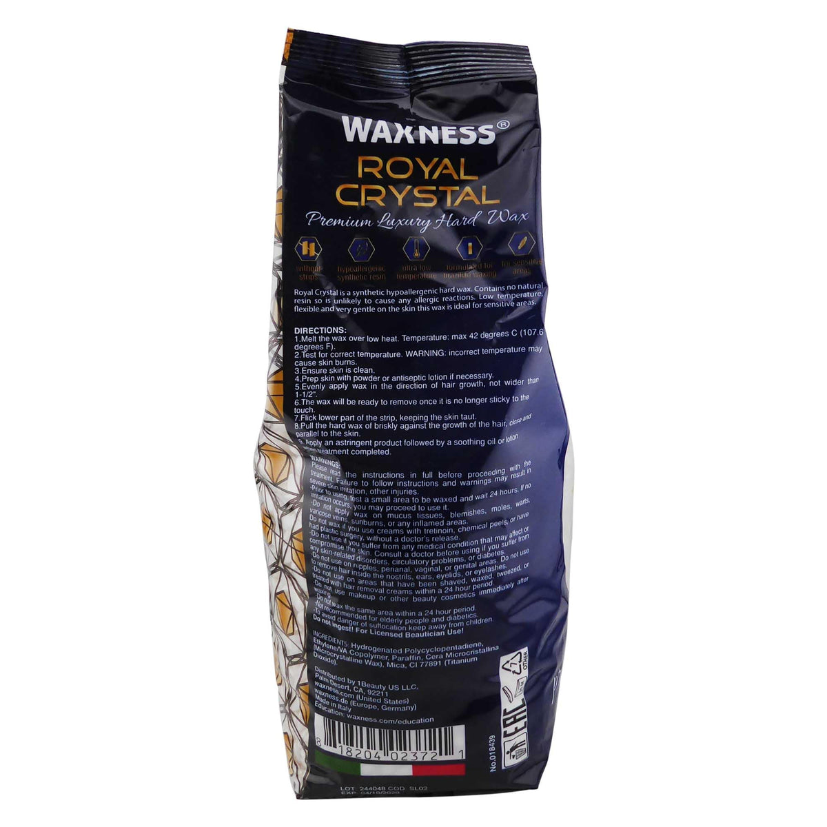Waxness professional-use Italian-made wax for salon-grade results