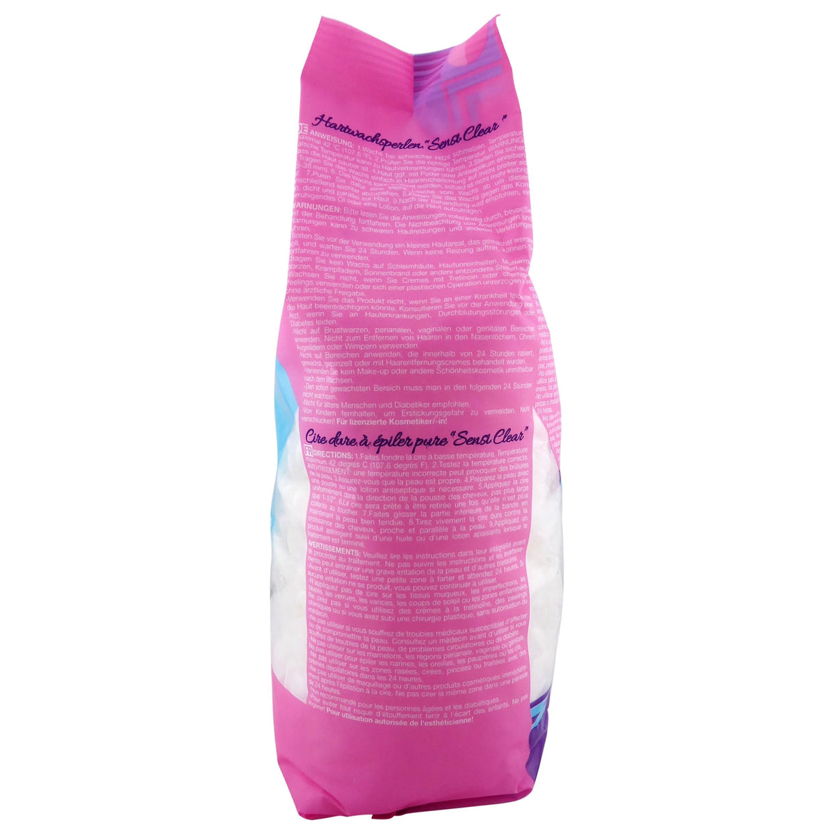 Waxness Sensi Clear Pure beads in salon setup ready for high-volume service.