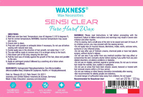 Waxness Sensi Clear Pure beads close-up showing rosin-free formula for clean application.