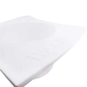 Waxness silicone bowl shown with ergonomic side handles for easy removal.