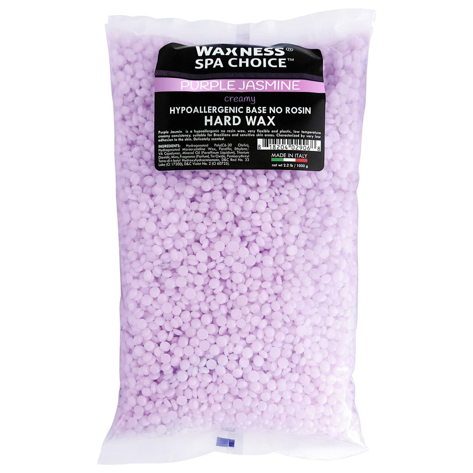 Waxness Spa Choice Purple Jasmine demi creamy wax beads for gentle waxing