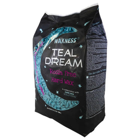 Waxness Teal Dream hard wax beads teal color improves visibility during procedure
