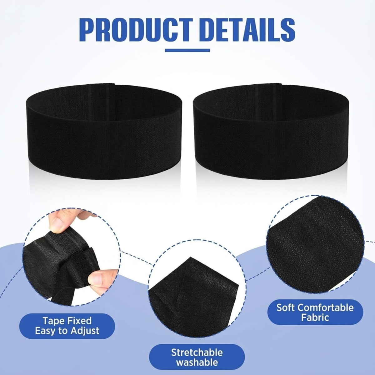 Waydress headbands cover ears during microdermabrasion and makeup application.