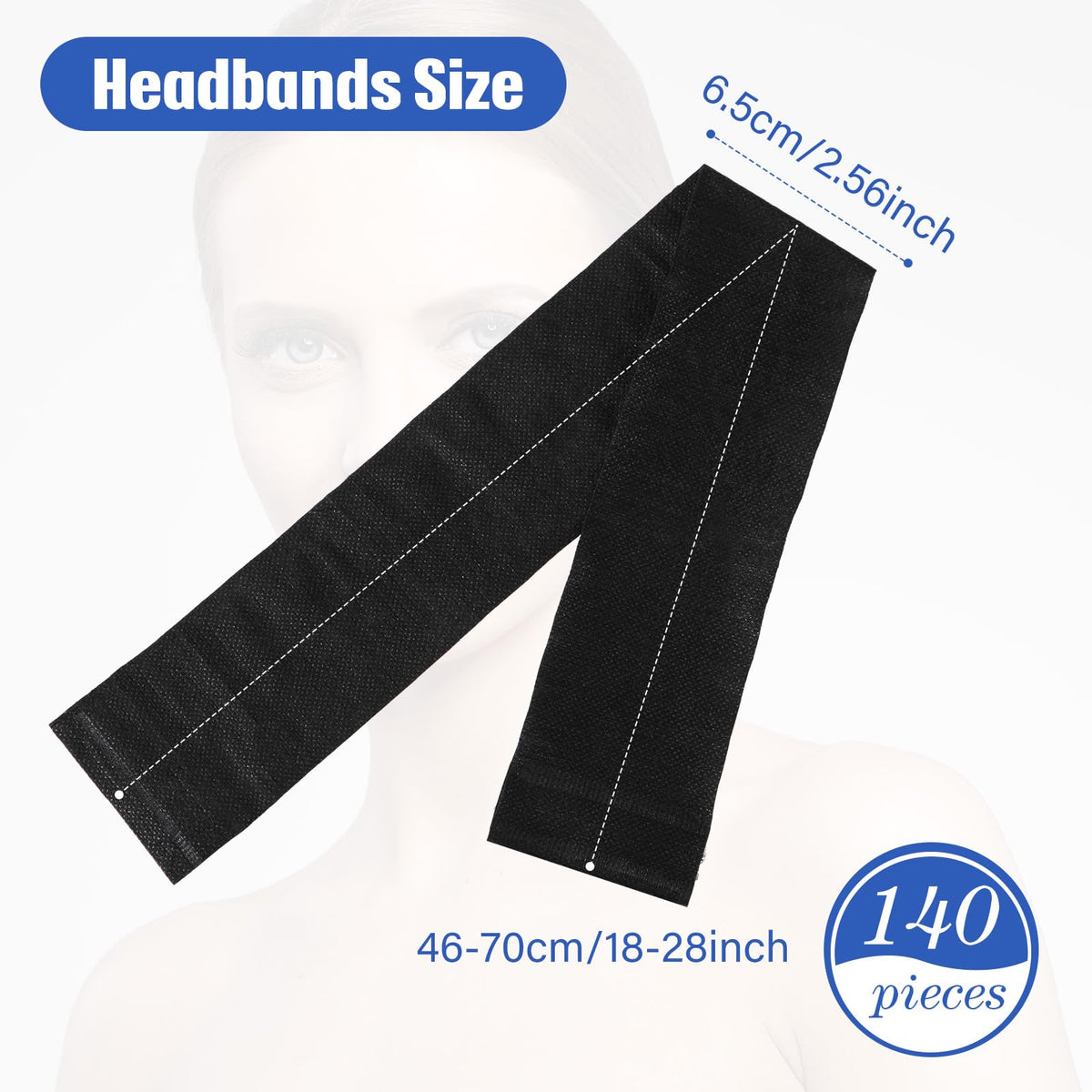 Waydress stretch headbands for facials provide secure, comfortable hair control.