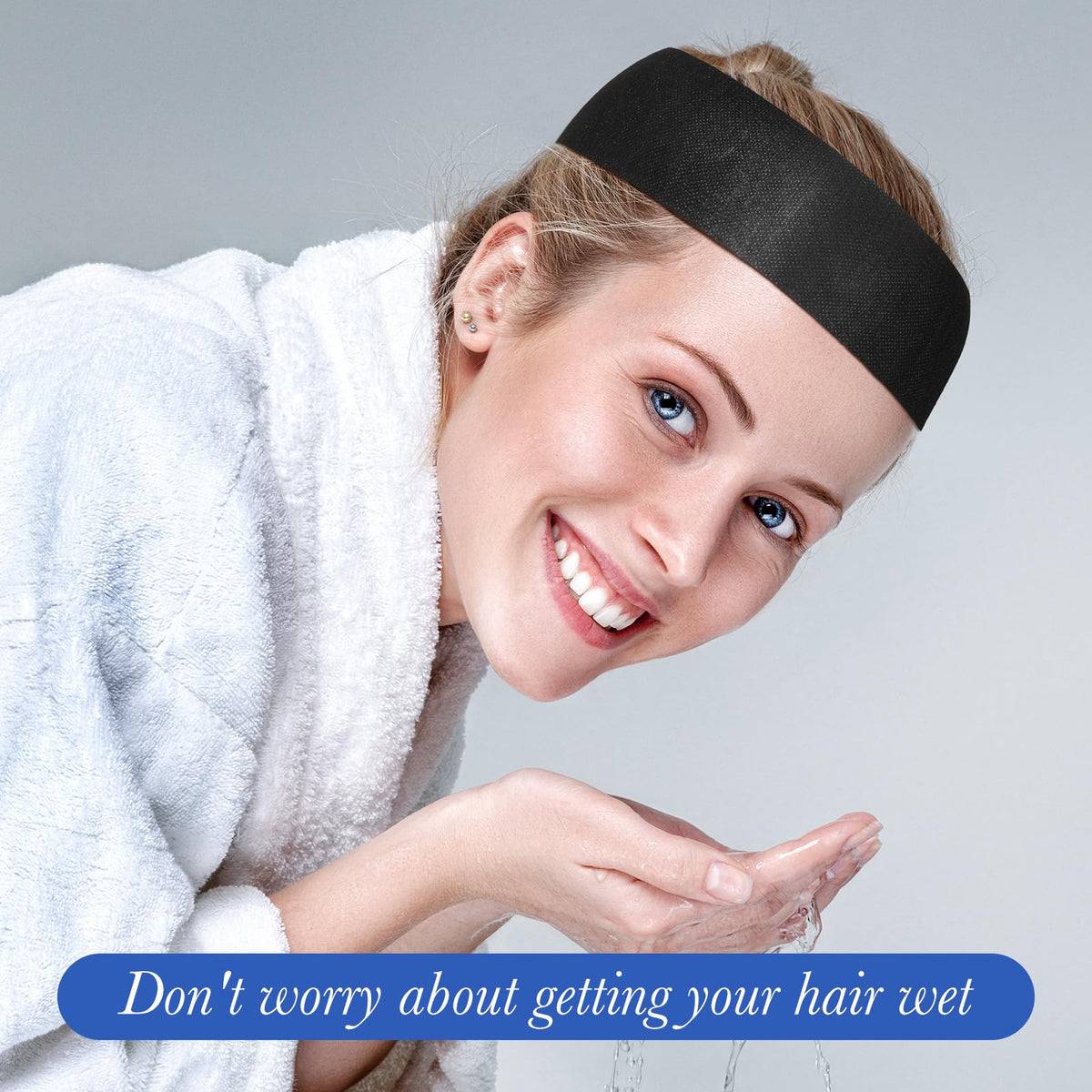 Waydress disposable headbands are travel-friendly for beauty routines.