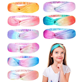 Waydress velvet rainbow headbands set keeps hair tidy during washing and skincare