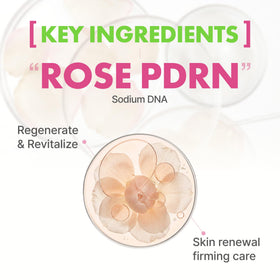 WAYTOSKIN Rose PDRN Face Cream texture closeup with smooth finish.