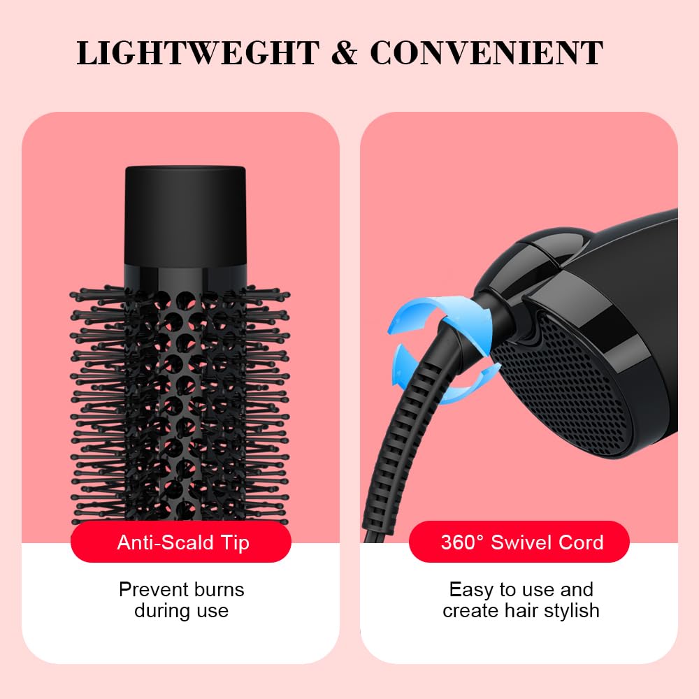 Wazor unit with 2 heat and 2 speed settings for versatile styling.