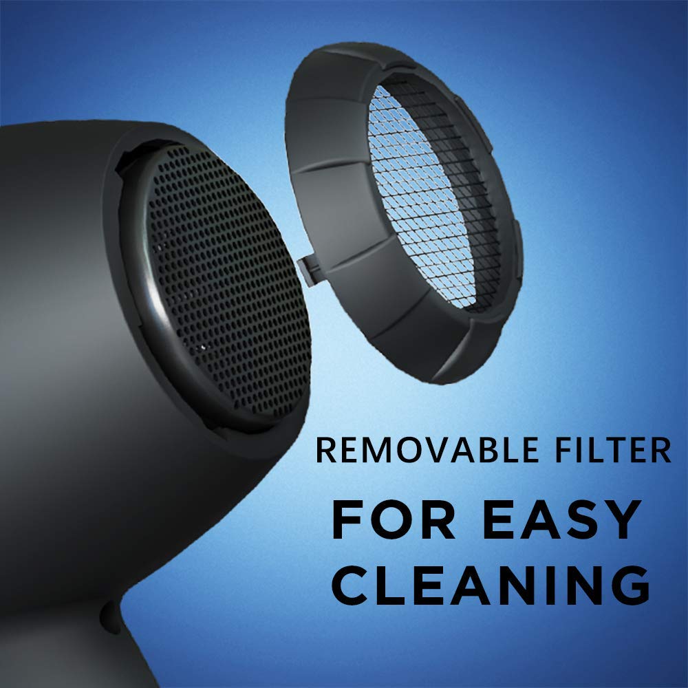 Wazor sleek black professional design suits home and salon use.