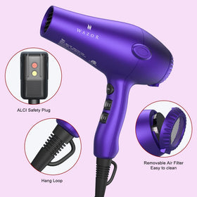 Ionic ceramic heat technology on Wazor for smooth results