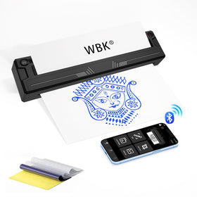 WBK Tattoo Printer compact front view showing portable design for mobile artists.