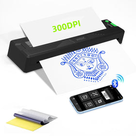wbk Tattoo Stencil Printer front view showing its compact portability