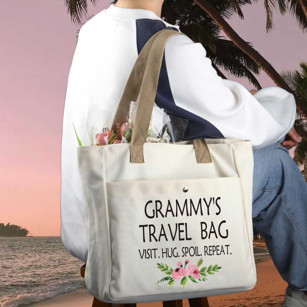 WCGXKO MMY TB tote makes a thoughtful grandma gift