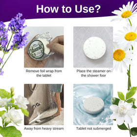 W&E Choice compact travel shower steamers for on the go self care