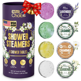 W&E Choice lavender shower steamer pack for daily relaxation