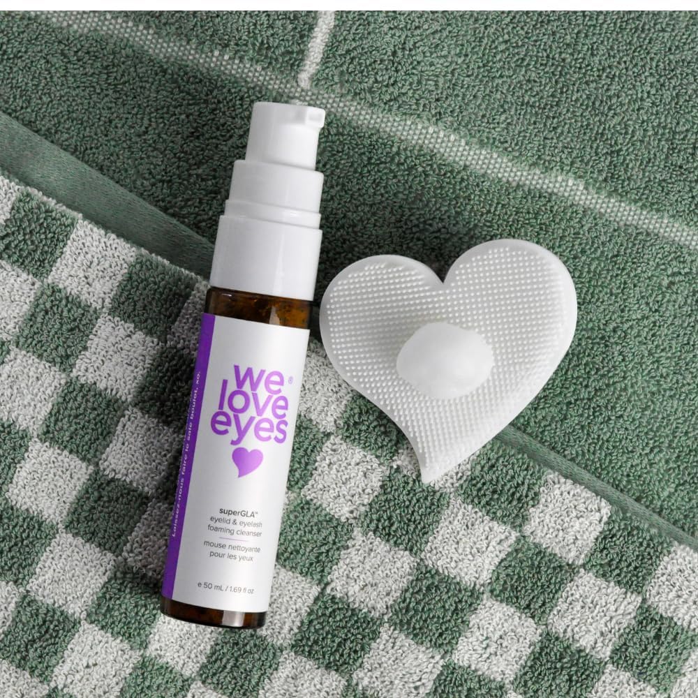 We Love Eyes SuperGLA after-use look with clean lashes and refreshed eyelids