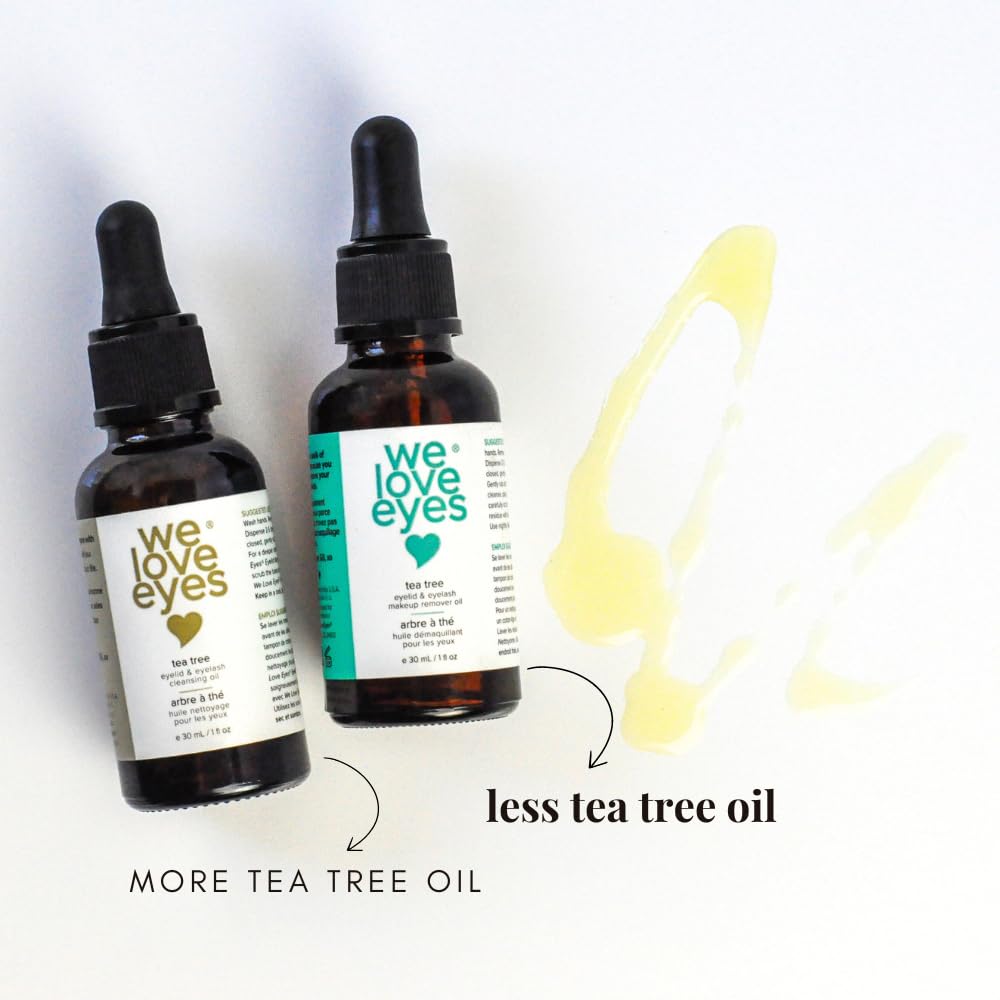 We Love Eyes oil removes stubborn mascara with minimal rubbing and irritation.