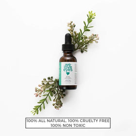 We Love Eyes packaging highlights vegan cruelty-free and gluten-free formulation.