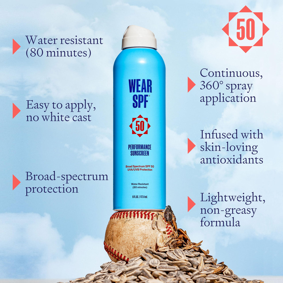 WearSPF packaging on clean shelf