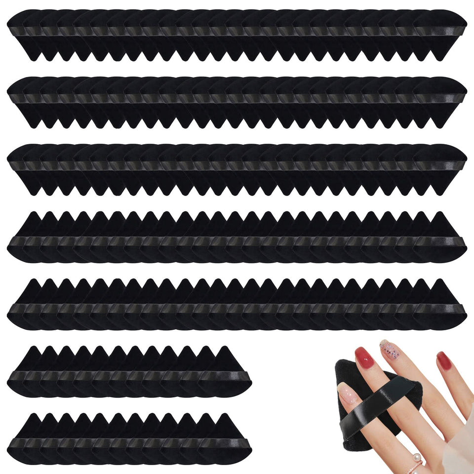 WebbyBear powder puff triangle design for precise application near the eyes