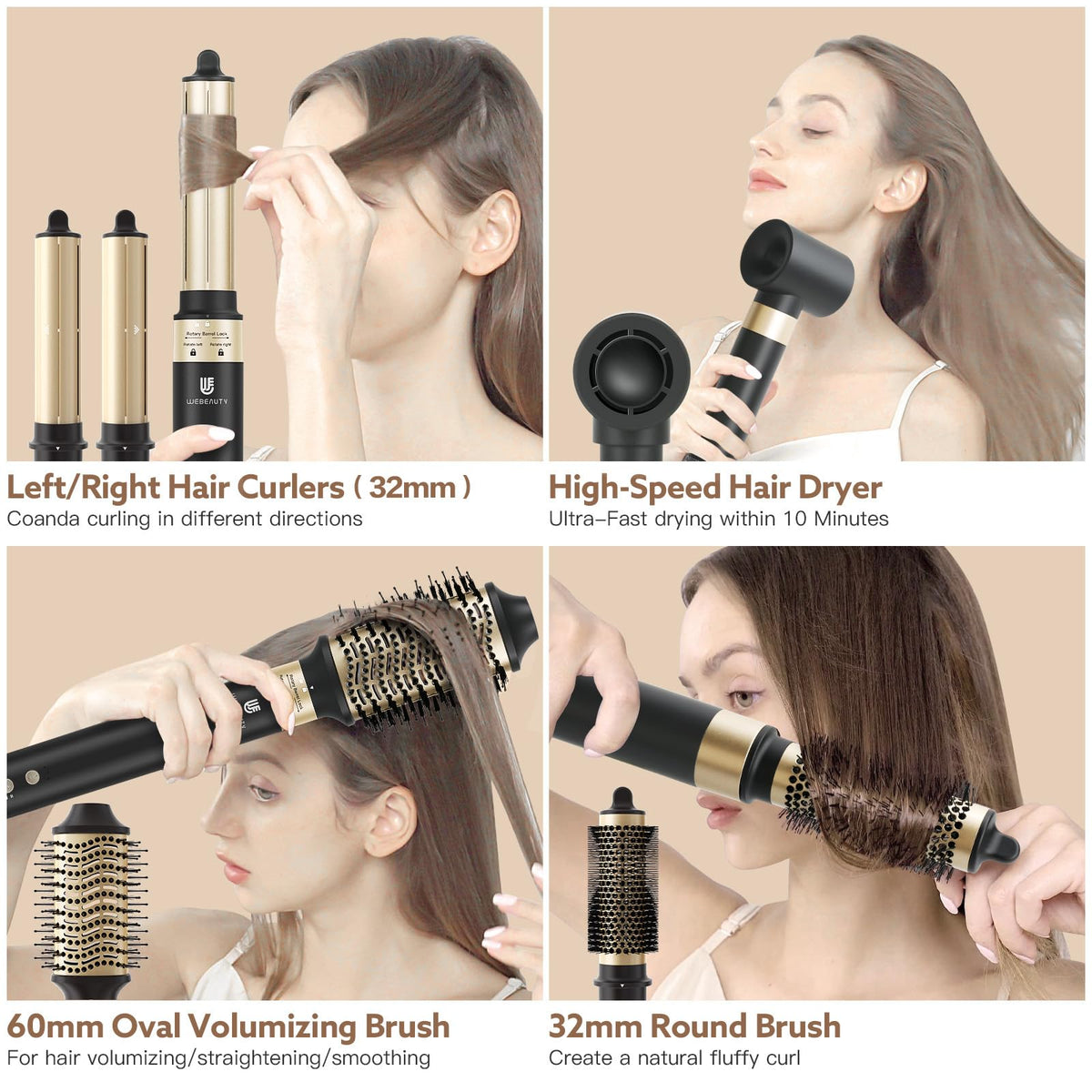 webeauty attachments switch for versatile styling options