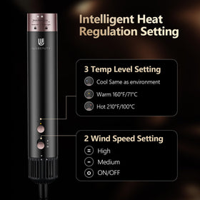 WeBeauty Hot Air Styler combines dryer brush and curling iron in one versatile tool
