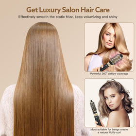 webeauty round smoothing brush for sleek shaping