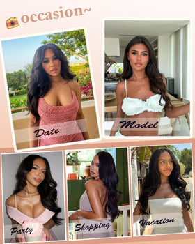 WEBLONE virgin Brazilian human hair wig offers lasting fullness and versatility