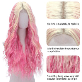 WECAN synthetic-heat-resistant-wig allows heat-friendly styling options