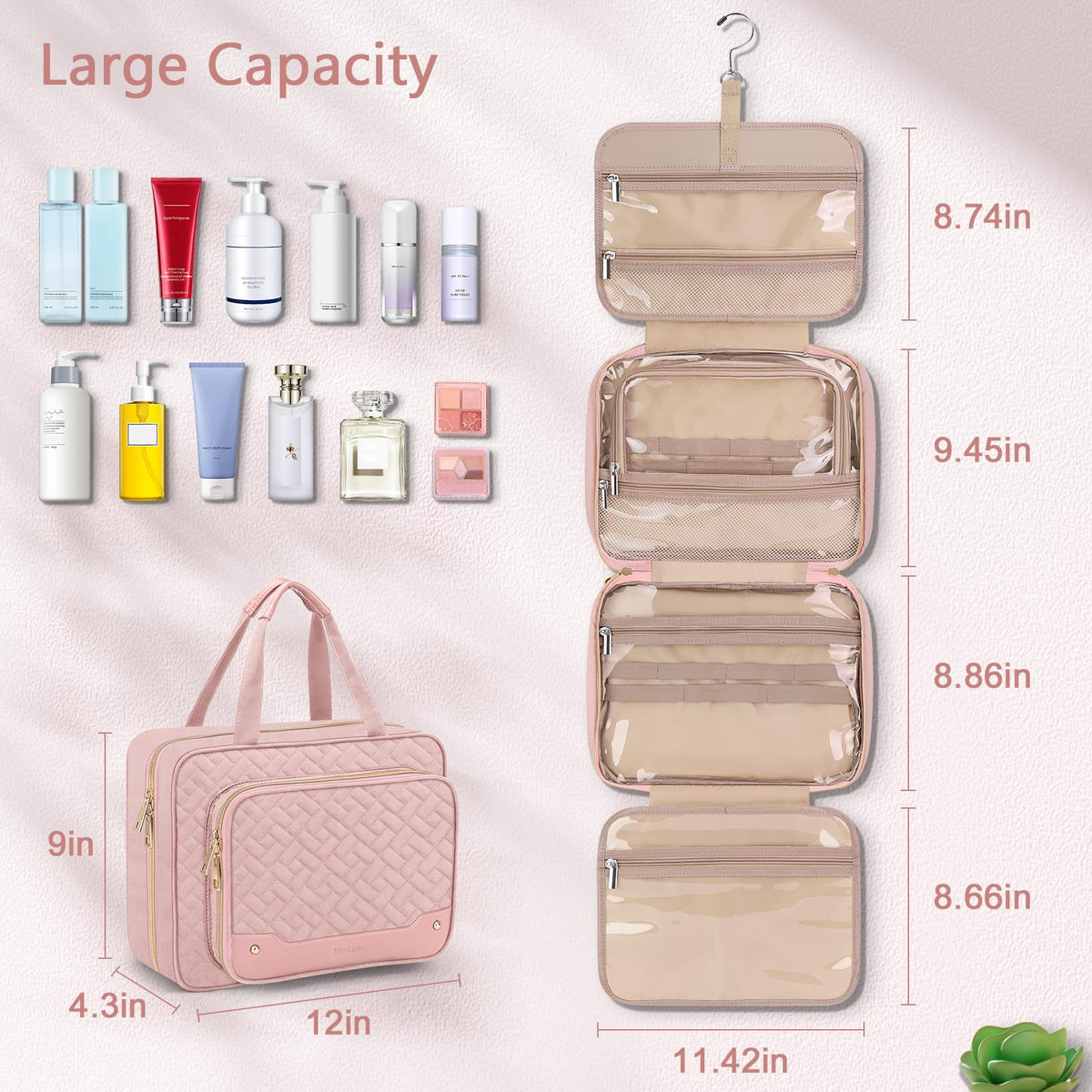 Wedama front pocket jewelry organizer designed for rings and earrings.