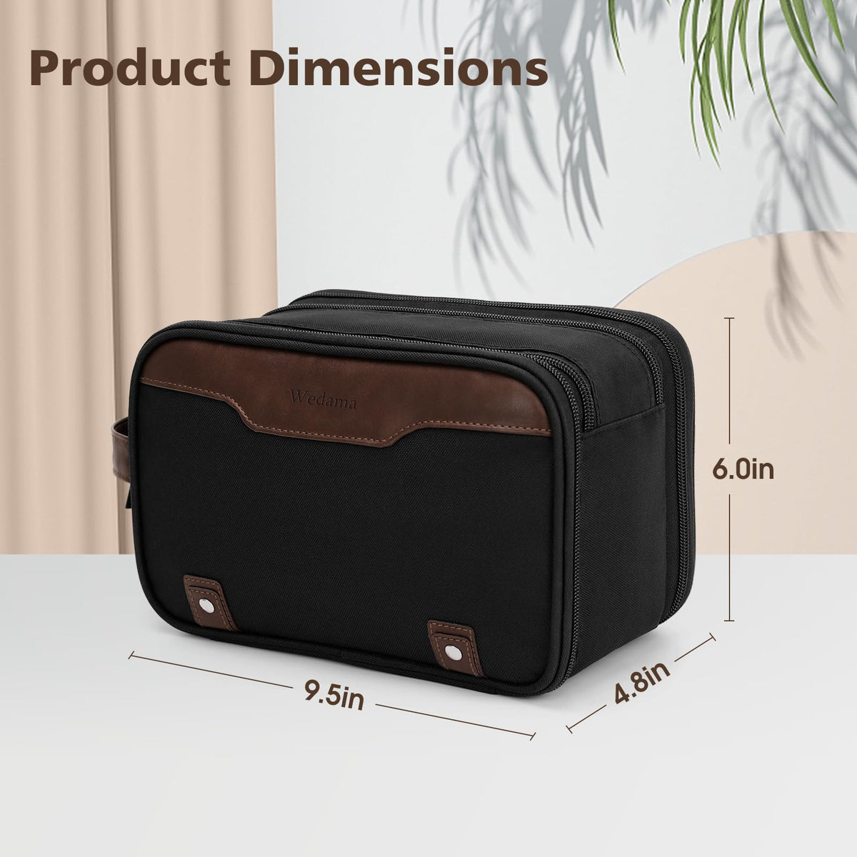 Wedama magnetic buckle keeps the bag securely closed during travel.
