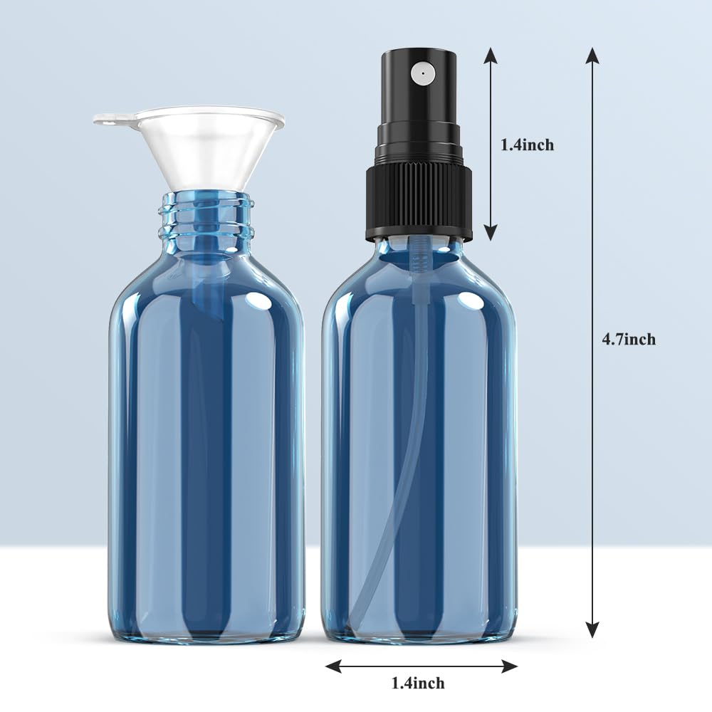 Wedama 16-pack indigo blue bottles ready for DIY cleaners or fragrance mists.