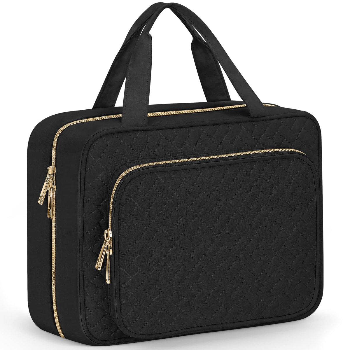 Wedama toiletry bag rolled view showing large capacity for cosmetics