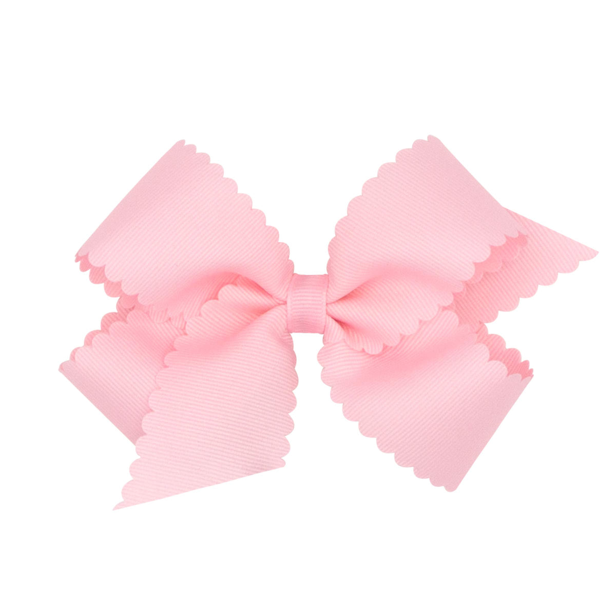 Wee Ones classic grosgrain bow in light pink with medium size and all-day feel