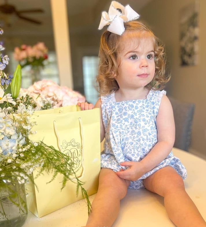 Wee Ones moonstitch edge bow texture highlights soft grosgrain.