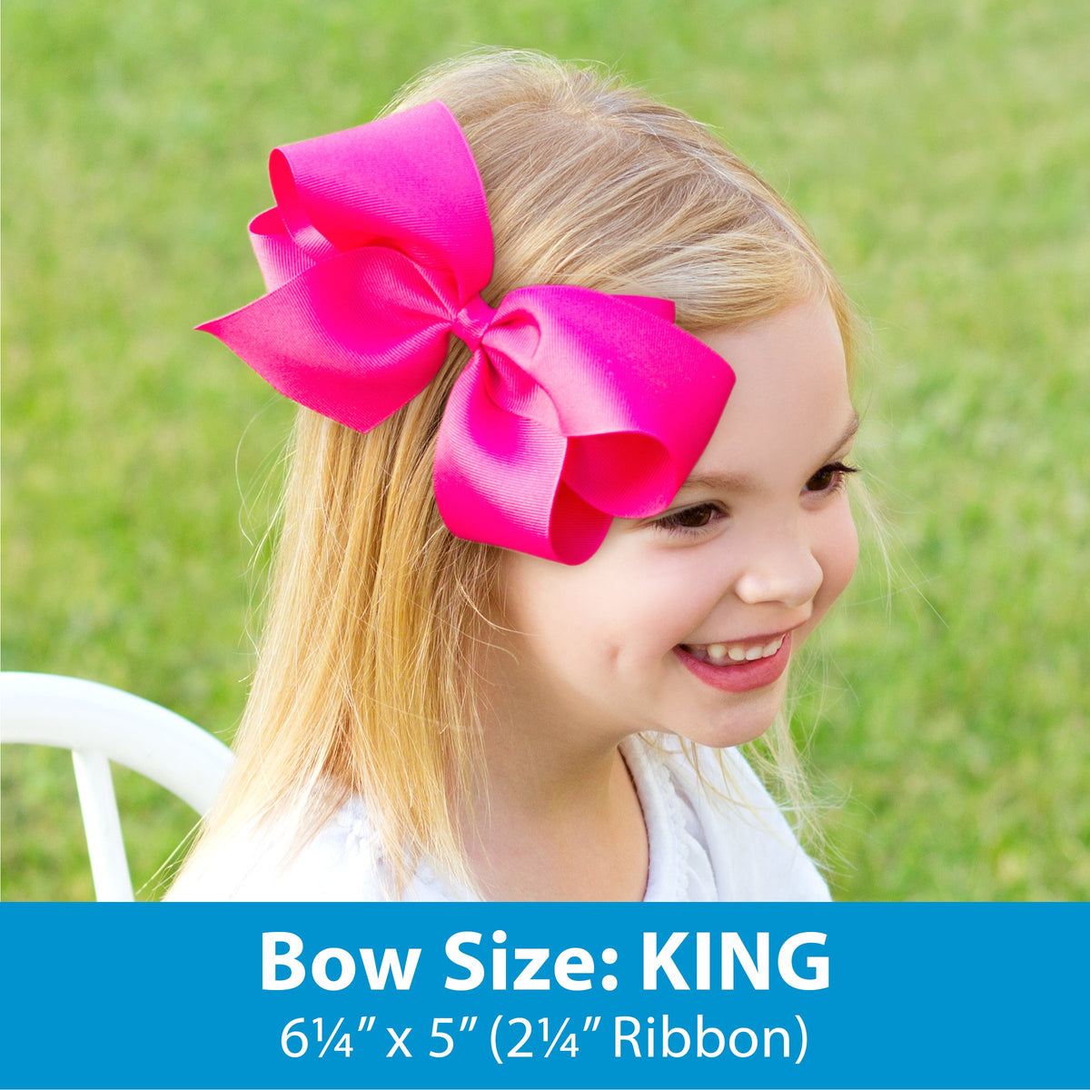 Wee Ones no-slip clip bow stays in place on active days