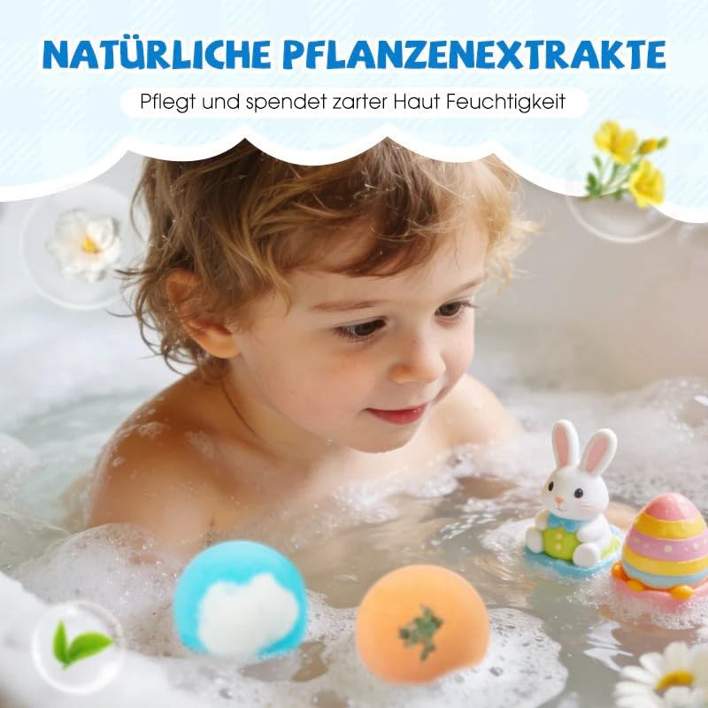 WEERSHUN bath bomb with vibrant colors and natural scents for a sensory bath.