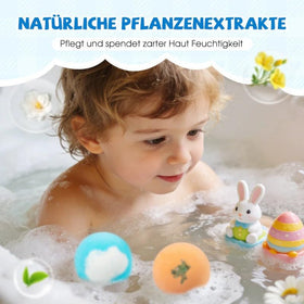 WEERSHUN bath bomb with vibrant colors and natural scents for a sensory bath.
