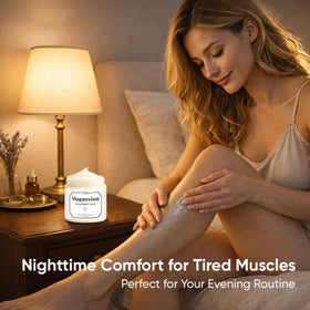 WEERSHUN Talina Nerve Relief Lotion being applied to forearm for muscle comfort.