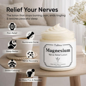WEERSHUN Talina Nerve Relief Lotion lavender-menthol aroma enhances relaxation.