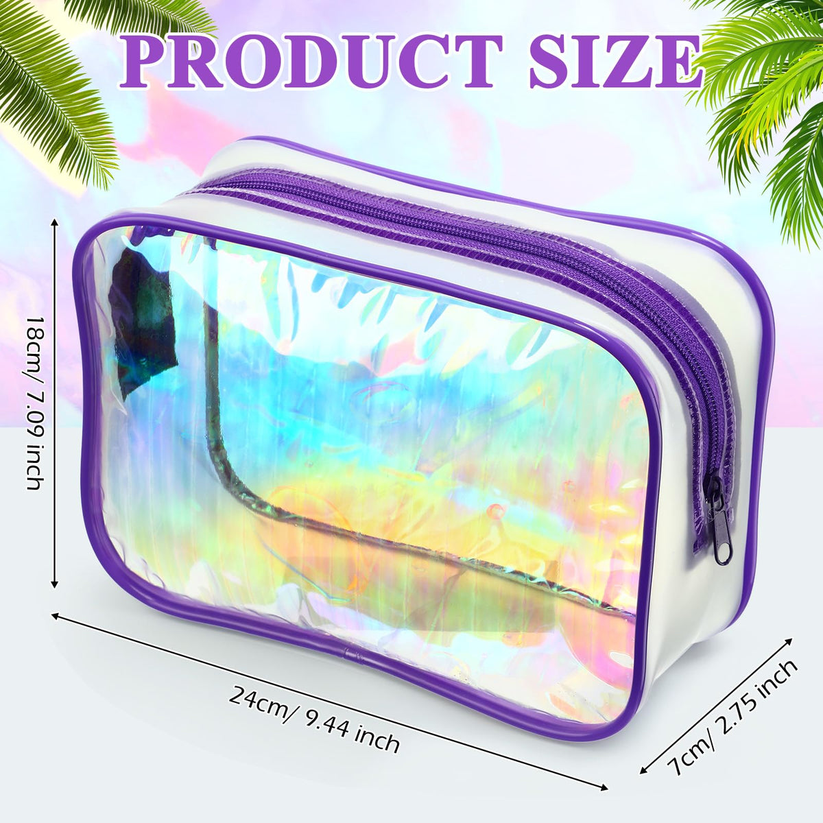 Weewooday PVC pouch offers waterproof protection and quick item visibility.