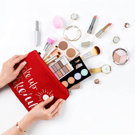 Weewooday cotton cosmetic pouch is soft and durable, easy to care for daily use
