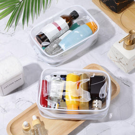 Weewooday large cosmetic tote suitable for toiletries and full-size products